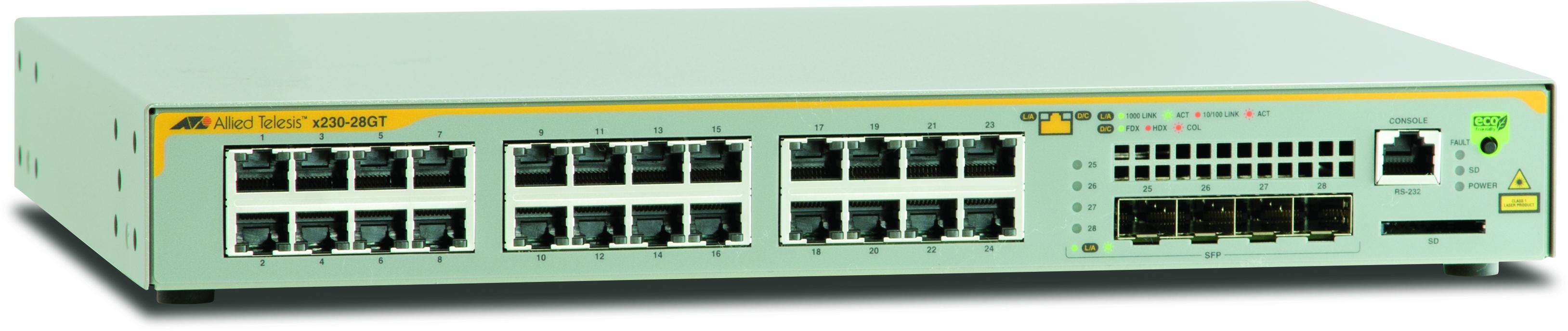 Allied Telesis AT-x230-28GT-50 Gestito L3 Gigabit Ethernet (10/100/1000) 1U Grigio