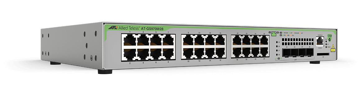 Allied Telesis GS970M Gestito L3 Gigabit Ethernet (10/100/1000) Supporto Power over Ethernet (PoE) 1U Grigio