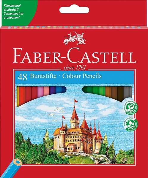 Faber-Castell Classic Color Confezione da 48 matite colorate esagonali - Resistenza alla rottura - Colori assortiti