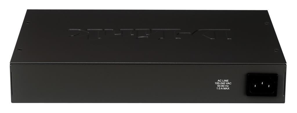 Switch D-Link Gigabit Ethernet - 24 porte Unmanaged 10/100/1000Mbps - Rackable - box metallico