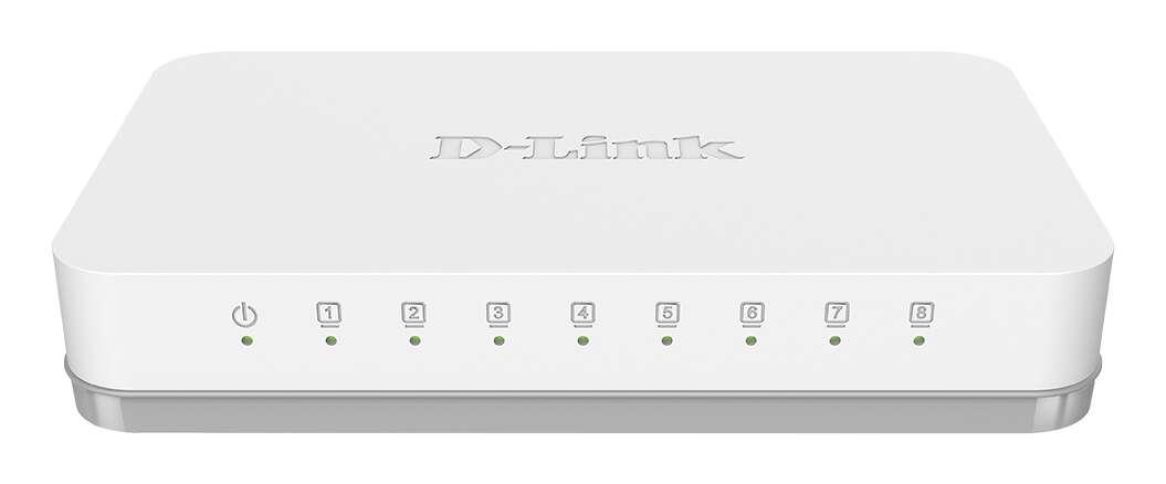 D-Link GO-SW-8G/E switch di rete Non gestito Gigabit Ethernet (10/100/1000) Bianco