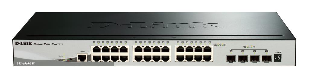 Switch Web Managed - D-Link SmartPro 24 porte 10/100/1000Mbps + 4 porte 10 Giga SFP+