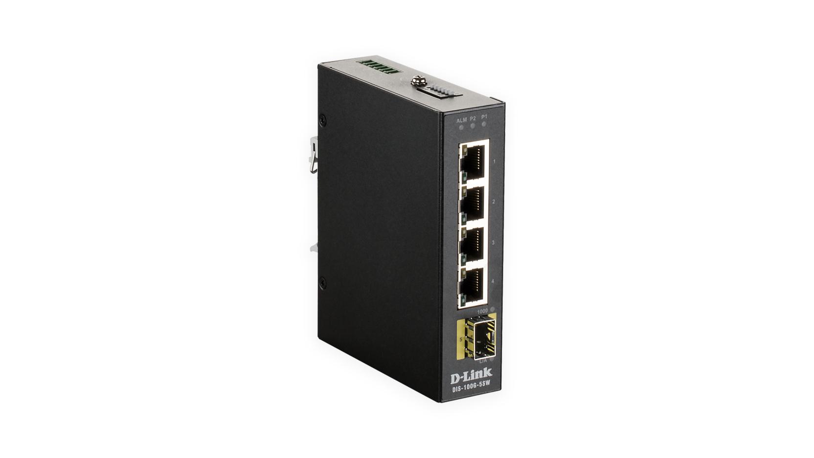 D-Link DIS100G5SW Non gestito L2 Gigabit Ethernet (10/100/1000) Nero