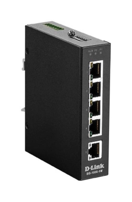 Switch unmanageable Industriale 5 Porte Gigabit - Formato Rail-DIN