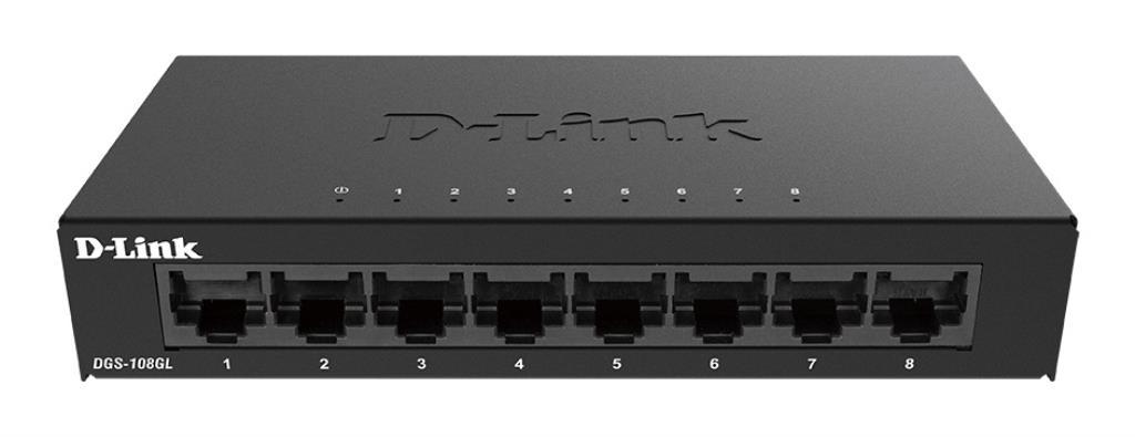 Switch UnManaged - D-Link 8 porte Gigabit - Metallo