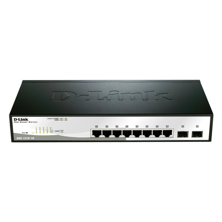 Switch Web Managed - D-Link Smart 8 porte 10/100/1000Mbps 2 porte SFP
