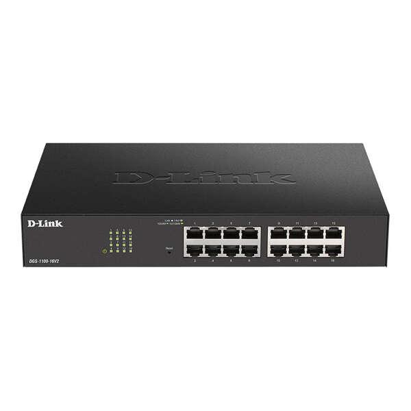 D-Link DGS-1100-16V2 Gestito L2 Gigabit Ethernet (10/100/1000) Nero