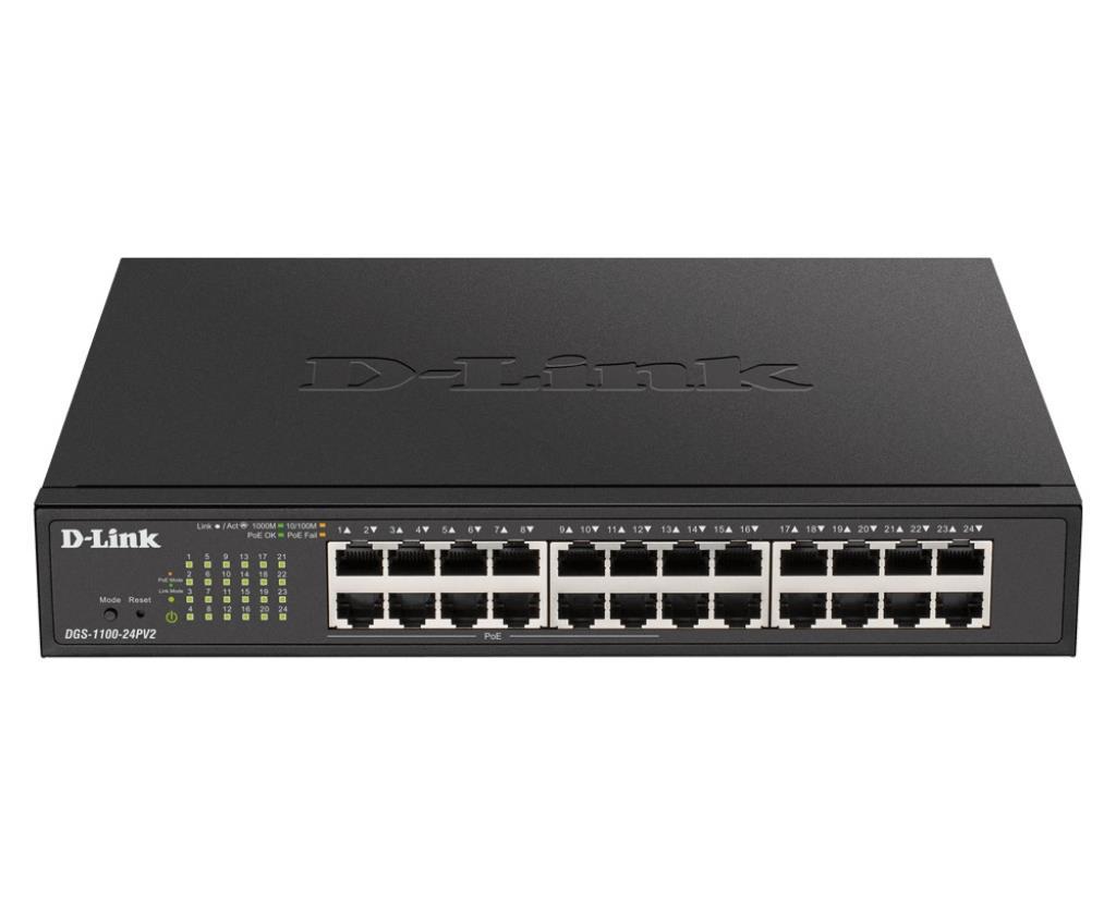 Switch Easy Smart V2 - D-Link 24 porte 10/100/1000Mbps 12 porte 10/100/1000Mbps PoE 12 porte 10/100/1000Mbps