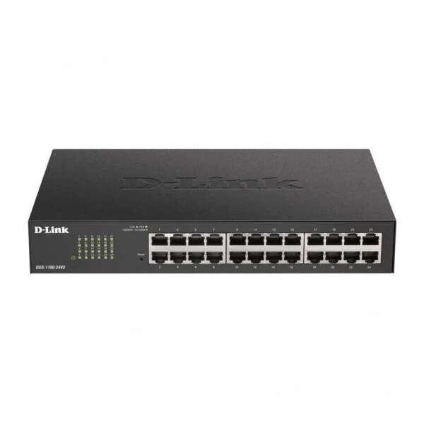 D-Link DGS-1100-24V2 Gestito L2 Gigabit Ethernet (10/100/1000) 1U Nero Grigio