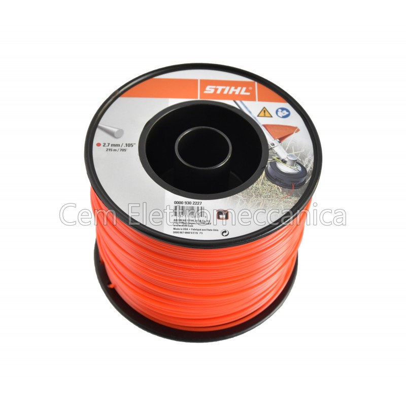Filo di falciatura Stihl 9302227, 2,7 mm x 215 m, 1,36 kg, multicolore