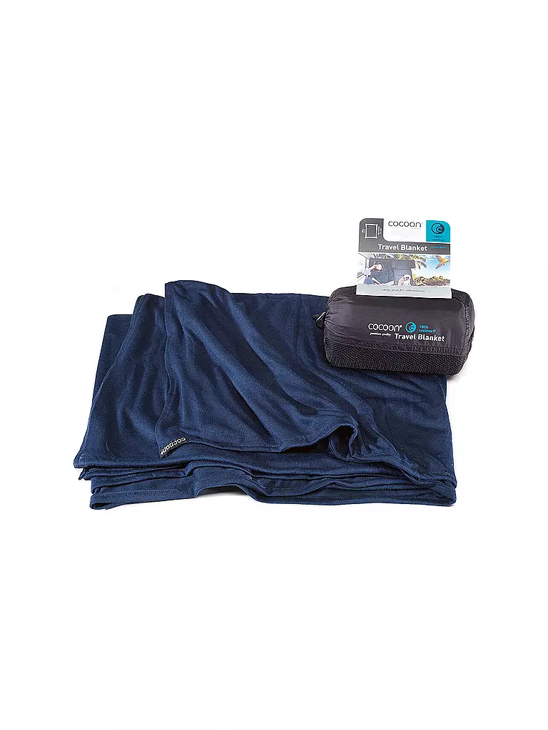 Coperta Cocoon Coolmax, 180x140 cm, 100% Coolmax Ecomade blu