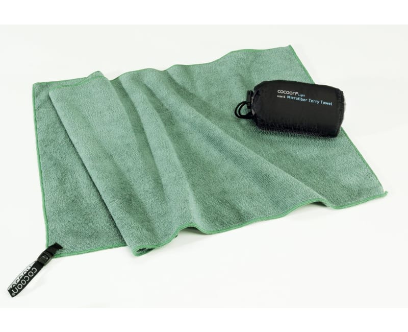 Asciugamano Cocoon in spugna di microfibra Light 90x50 cm verde bambÃƒÂ¹