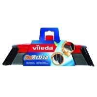 Vileda 143783 FKV interno (rete in plastica in fibra) - polietilene -terphthalat (PET) nero - grigio - scopa rossa (143782)