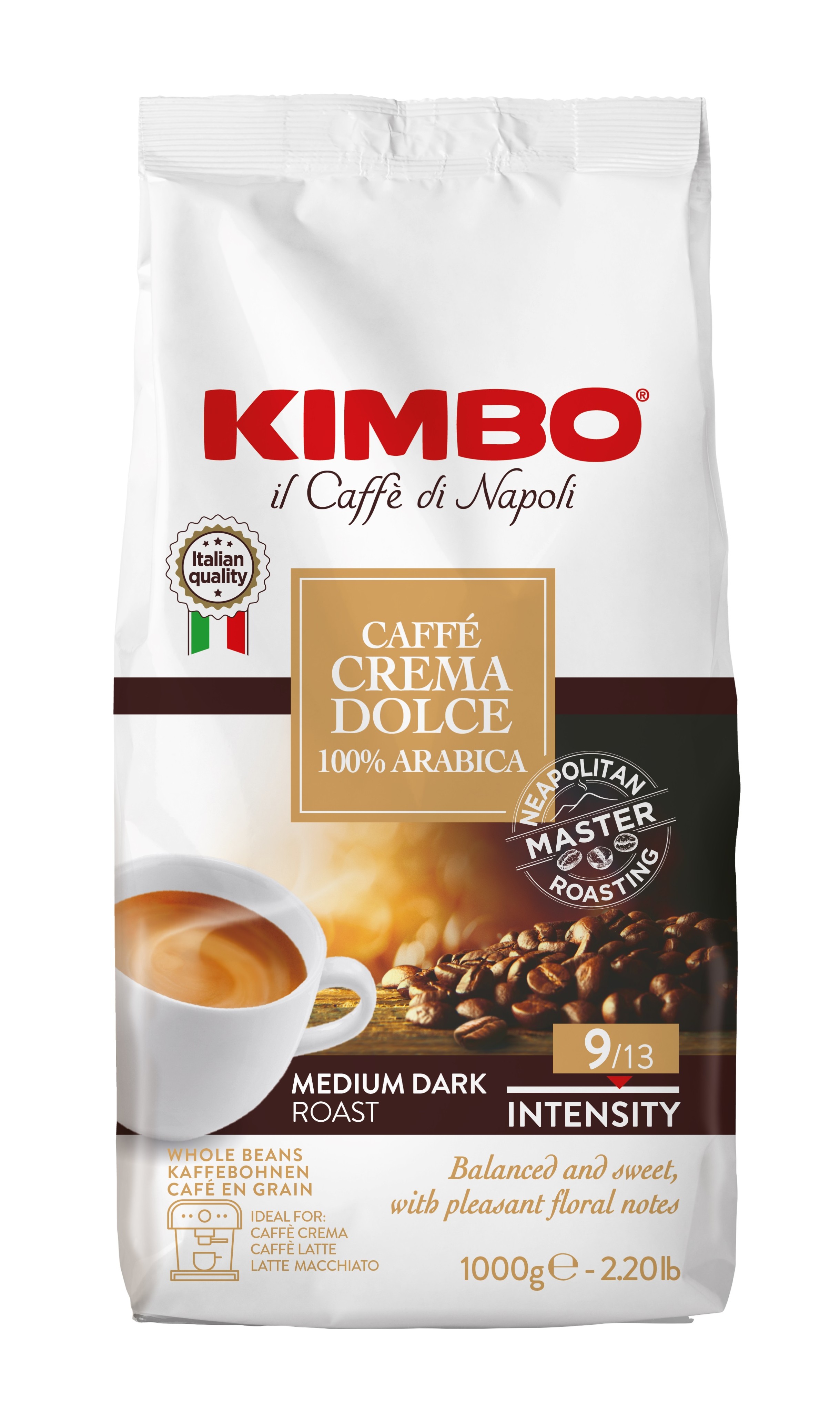 Kimbo CaffÃƒÂ¨ Crema Dolce 100% Arabica