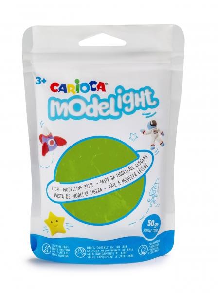 Carioca Modelight Pack di Pasta da Modellare Super Leggera - Elastica e Modellabile - Si Asciuga all'Aria - Non Sporca le Mani