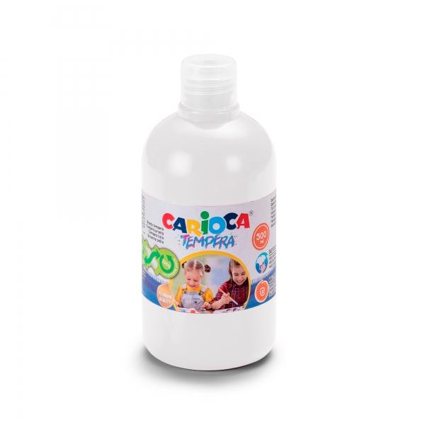 Bottiglia di tempera carioca 500ml Caratteristiche -Bottiglia di tempera da 500 ml -Bottiglia con PET riciclato al 30%. -Colori