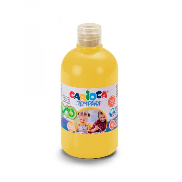 Bottiglia di tempera carioca 500ml Caratteristiche -Bottiglia di tempera da 500 ml -Bottiglia con PET riciclato al 30%. -Colori