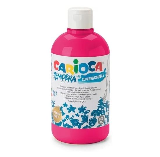 Bottiglia di tempera carioca Caratteristiche -Bottiglia di tempera da 500 ml -Bottiglia con PET riciclato al 30%. -Colori super