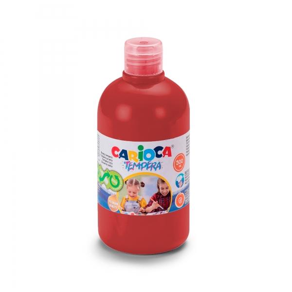 Bottiglia di tempera carioca 500ml Caratteristiche -Bottiglia di tempera da 500 ml -Bottiglia con PET riciclato al 30%. -Colori