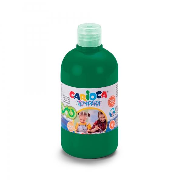 Carioca Confezione da 6 Bottiglie di Tempera Caratteristiche -Bottiglia di tempera da 500 ml -Bottiglia con PET riciclato al 30