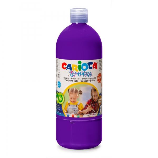 Bottiglia di tempera carioca - 1000 ml Caratteristiche -Bottiglia di tempera da 1000 ml -Bottiglia con PET riciclato al 30%. -C