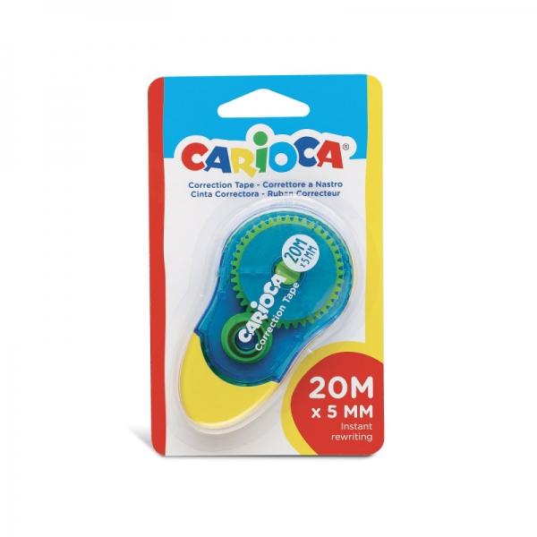 CARIOCA NAST CORRETTOR 20MX5mm - Ideale per qualsiasi tipo di carta - colore bianco
