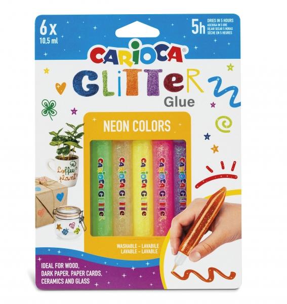 Carioca Glitter Glue Fluo...
