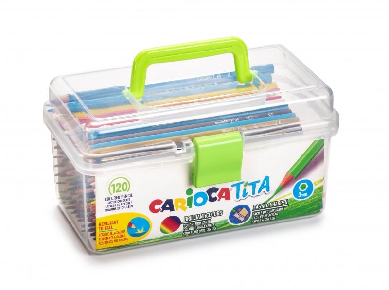 Carioca Tita Confezione da 120 matite in resina - Corpo Esagonale