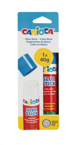 Colla Stick Carioca 40gr - Ideale per Casa Scuola e Ufficio - Incolla Carta Foto e Tessuti - Senza Solventi Caratteristiche -Co