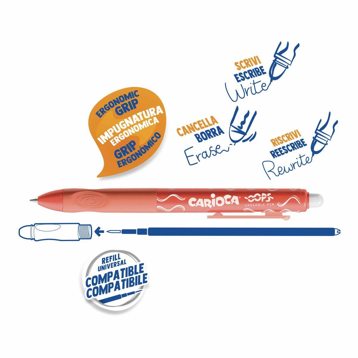 Penna Carioca Oops Rosso 07 mm (12 Pezzi)