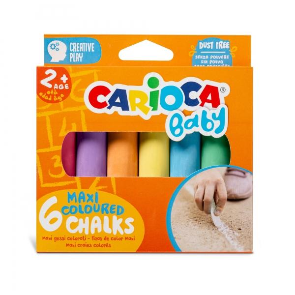 Carioca tizas maxi multicolore bambino 6 -chand