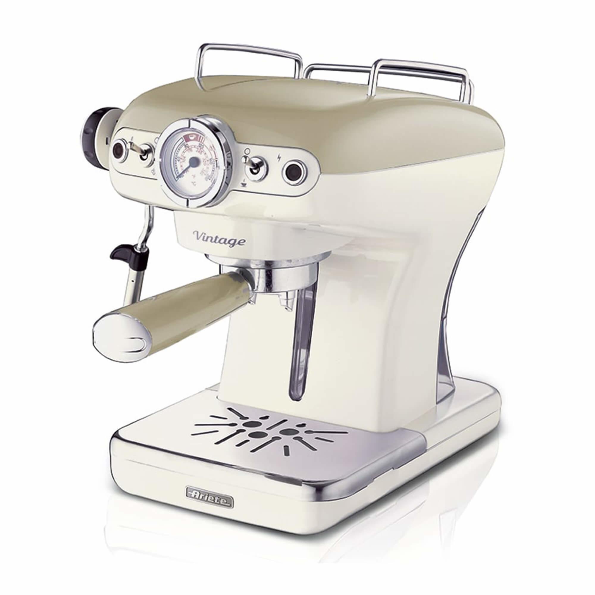 Ariete 1389 Macchina da CaffÃƒÂ¨ Espresso di Design - per Polvere e cialde ESE - filtro 1 e 2 tazze - Montalatte - 850 Watt