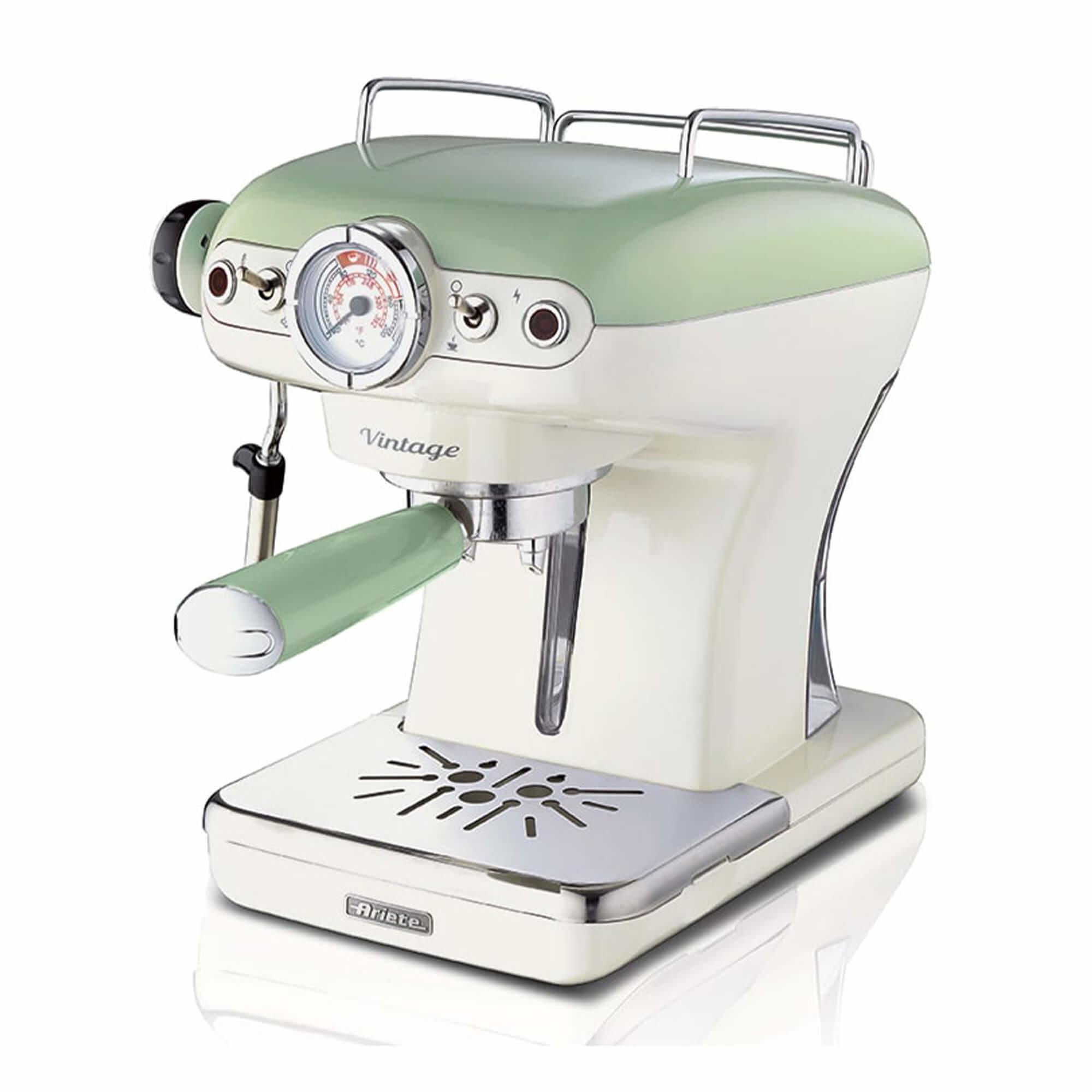 Ariete 1389 Macchina da CaffÃƒÂ¨ Espresso di Design - per Polvere e cialde ESE - filtro 1 e 2 tazze - Montalatte - 850 Watt