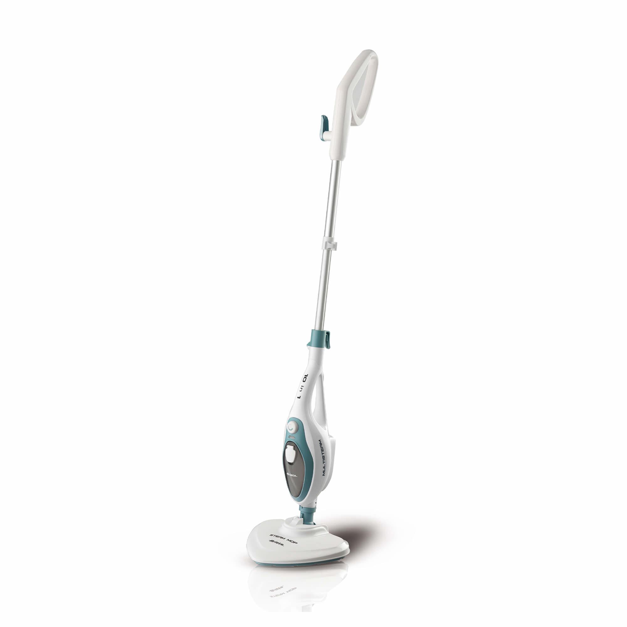 Ariete 4164 Steam mop 10 in 1 - Scopa lavapavimenti a vapore - Uccide 99,9% di germi e batteri - Kit accessori - Autonomia illi