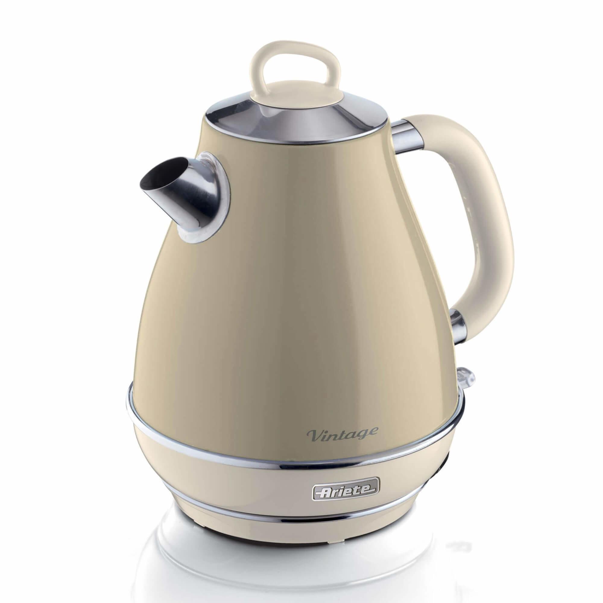 Ariete 2869 Bollitore Elettrico 1,7 Litri di Design - Infusi, tè e tisane - Autospegnimento - 2000 Watt - Acciaio Inox - Linea