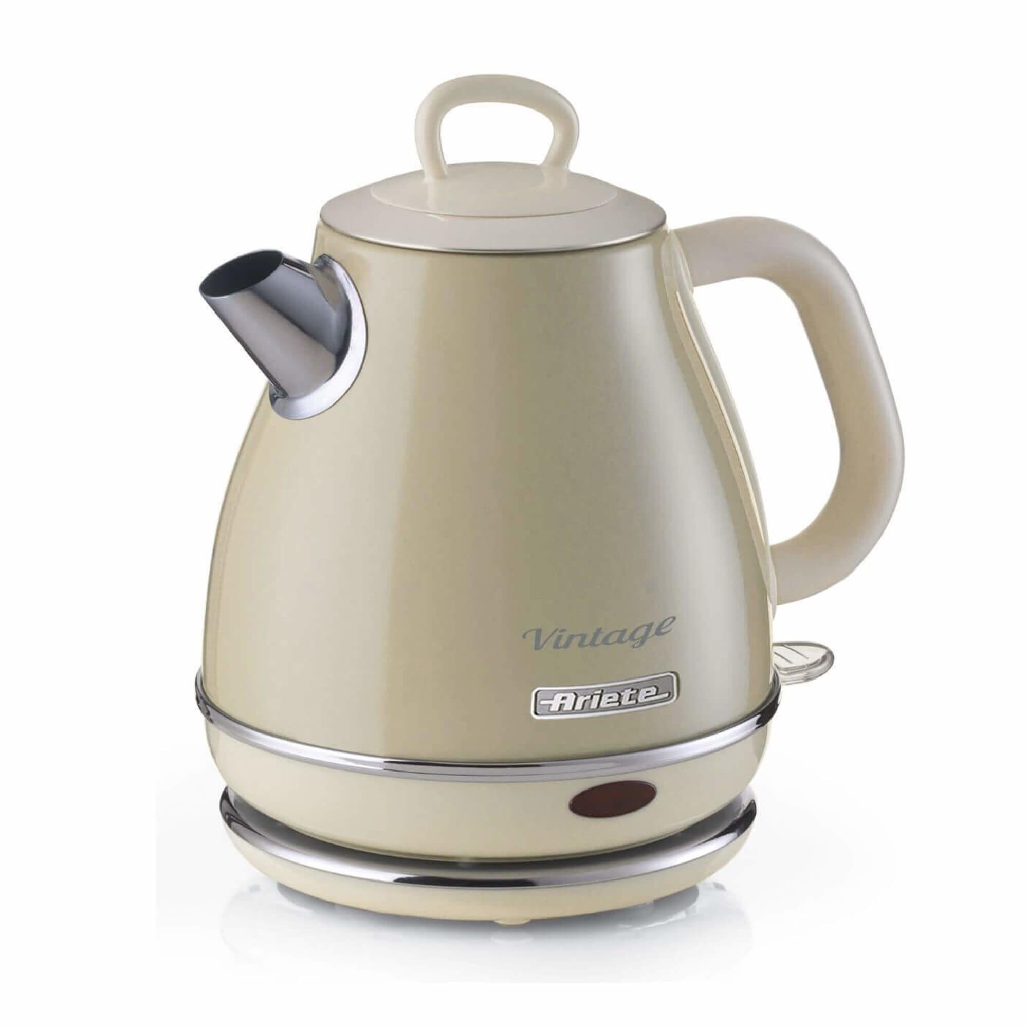 Ariete 2868 Bollitore Elettrico Vintage 1 Litro - Infusi, TÃƒÂ¨ e Tisane - Autospegnimento - Acciaio Inox - 1 Litro - 1600