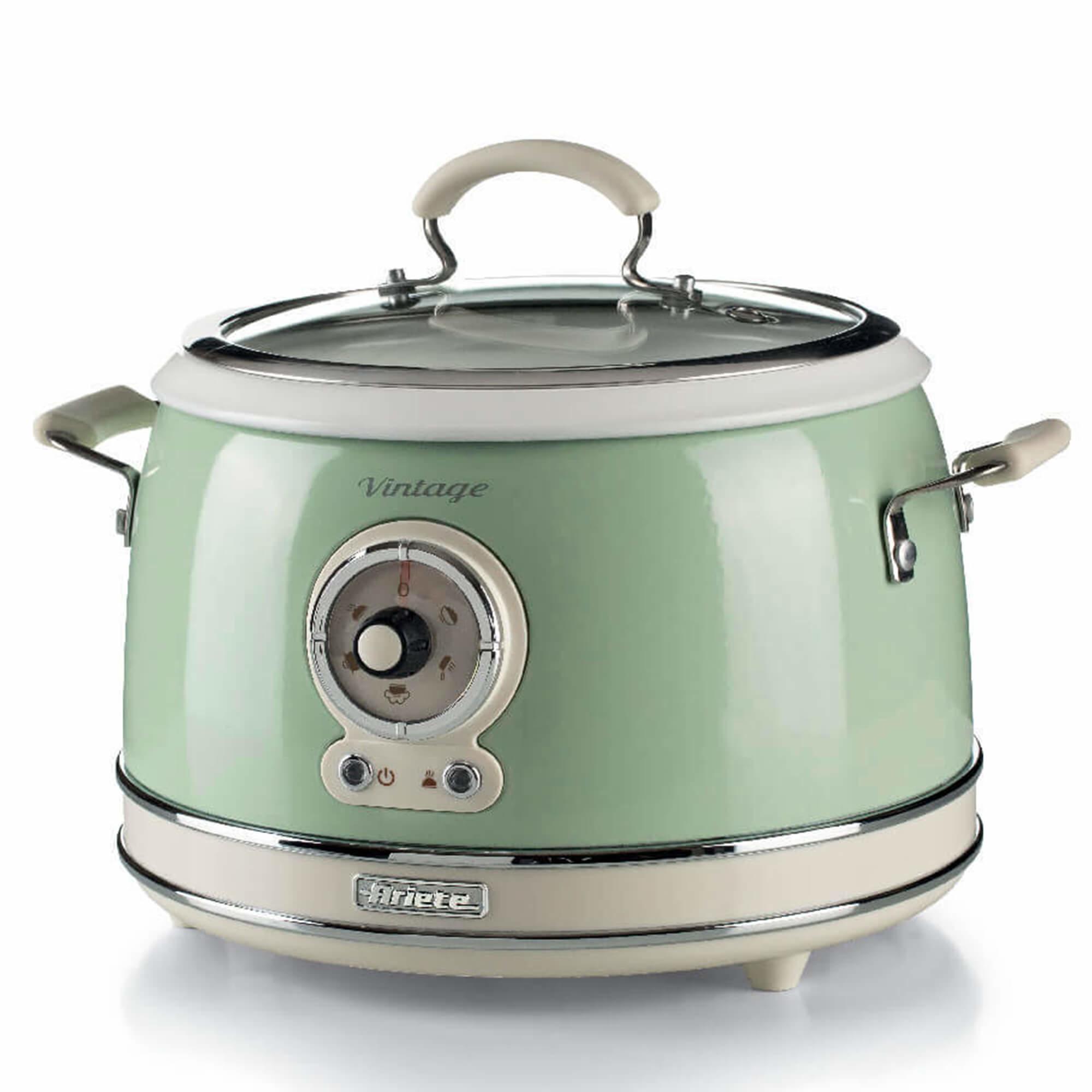 Ariete 2904 Rice Cooker - Cuociriso Elettrico con bowl in ceramica - Sushi fatto in casa - Multicooker - Linea Vintage - 3,5 L