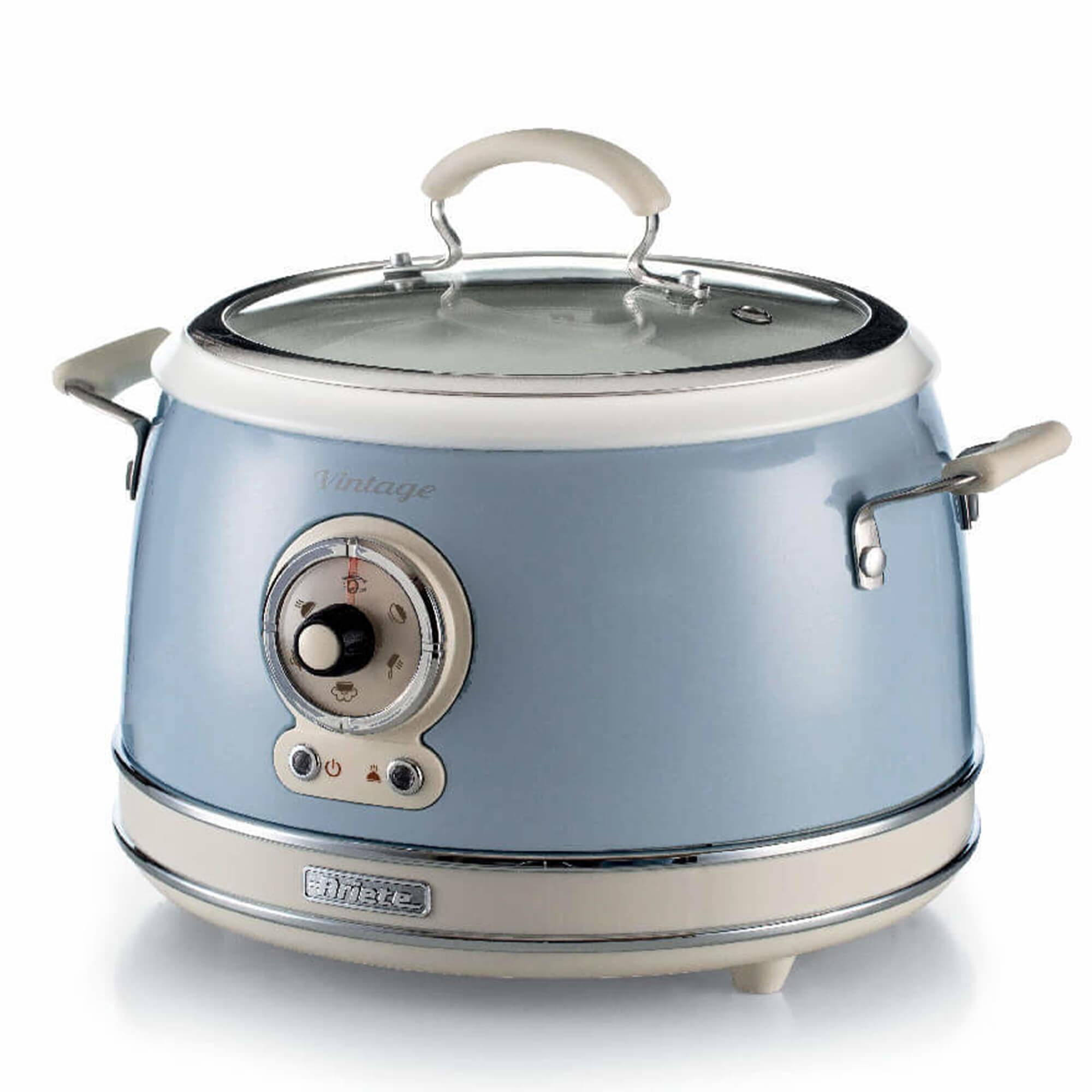 Ariete 2904 Rice Cooker - Cuociriso Elettrico con bowl in ceramica - Sushi fatto in casa - Multicooker - Linea Vintage - 3,5 L