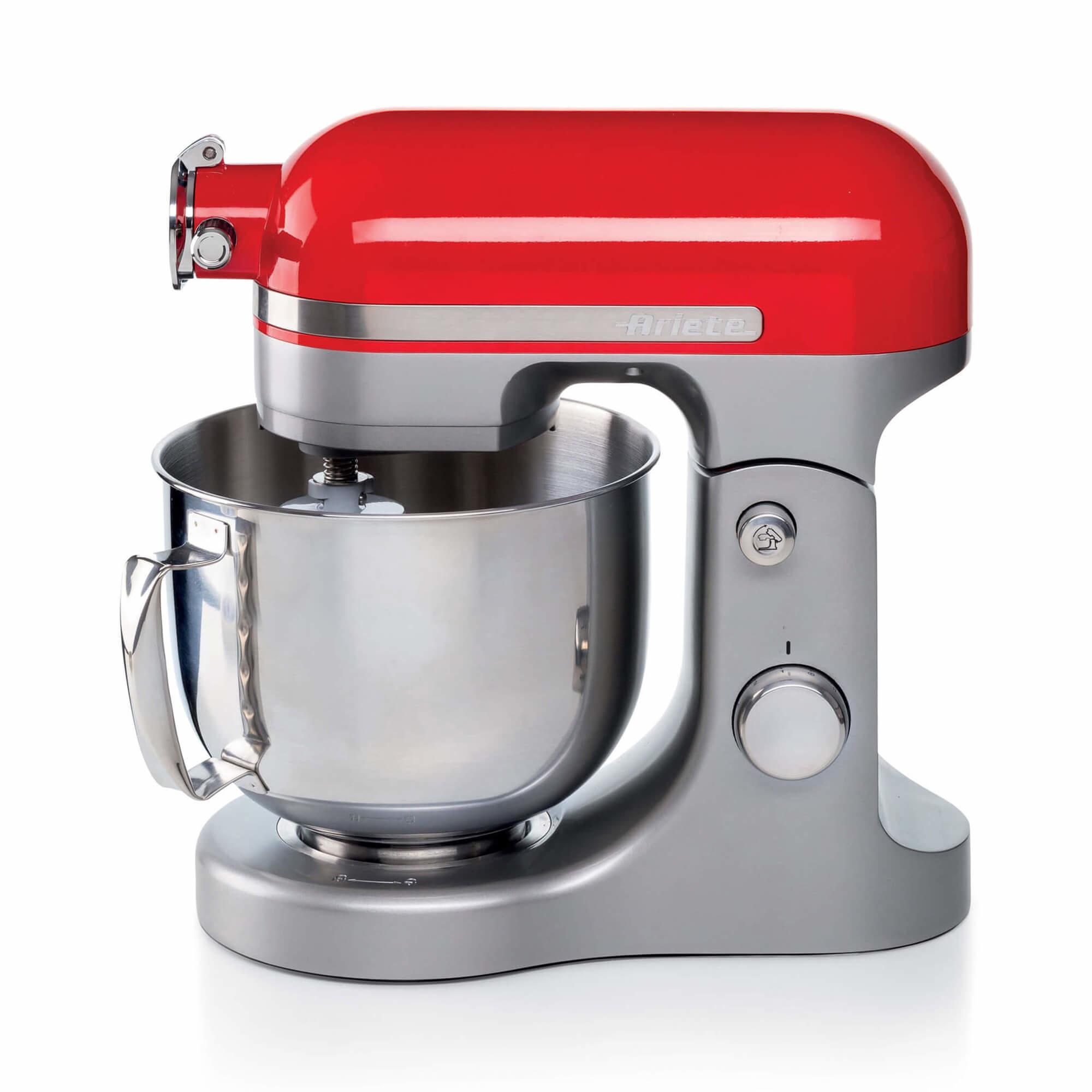 Ariete 1589 Planetaria Moderna 1600 Watt 11 velocità 55 Litri 3 accessori per impastare amalgamare e montare. Rosso