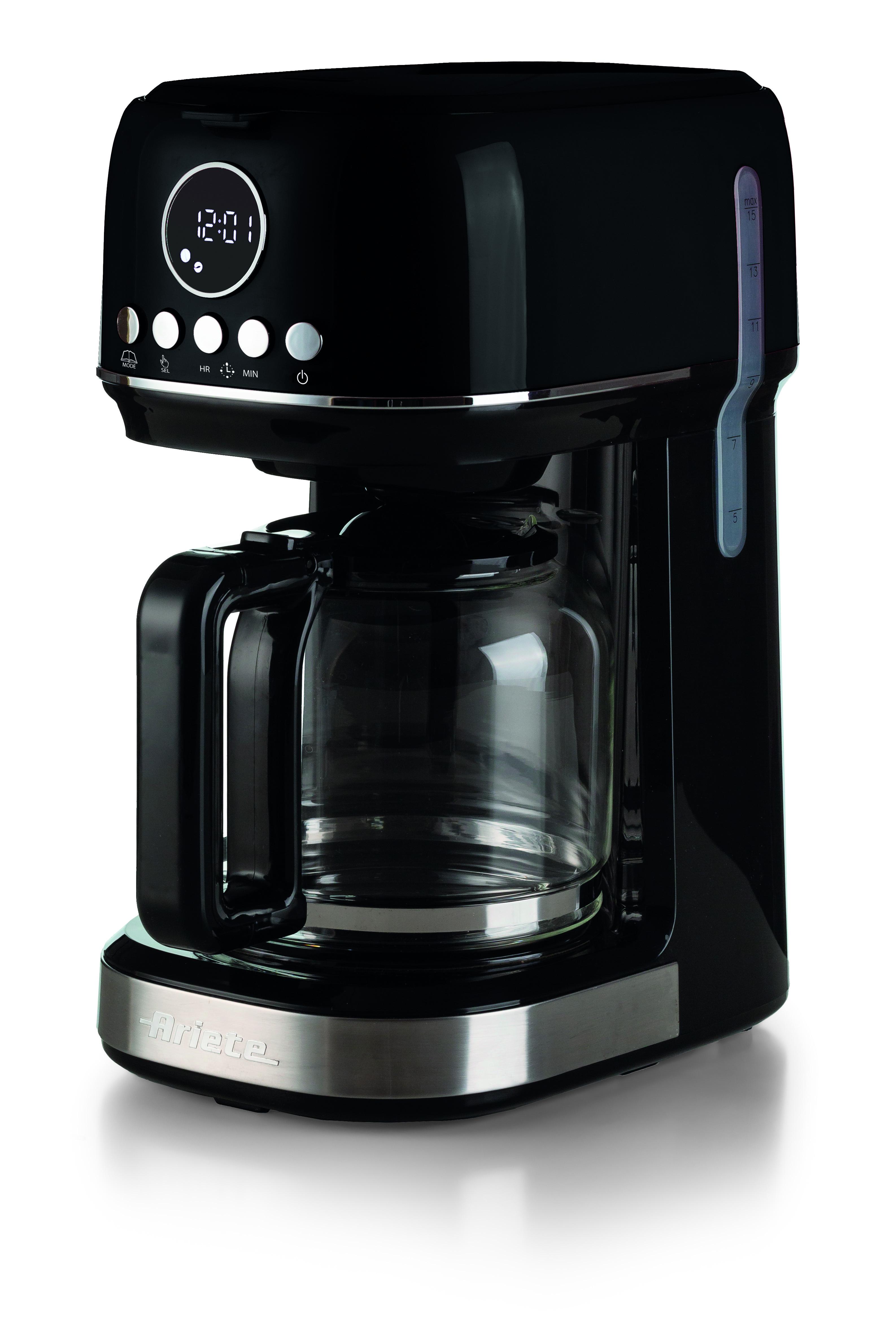 Ariete 1396 Macchina da caffè con filtro Moderna Caffè americano Capacità fino a 15 tazze Base riscaldante Display LCD Filtr