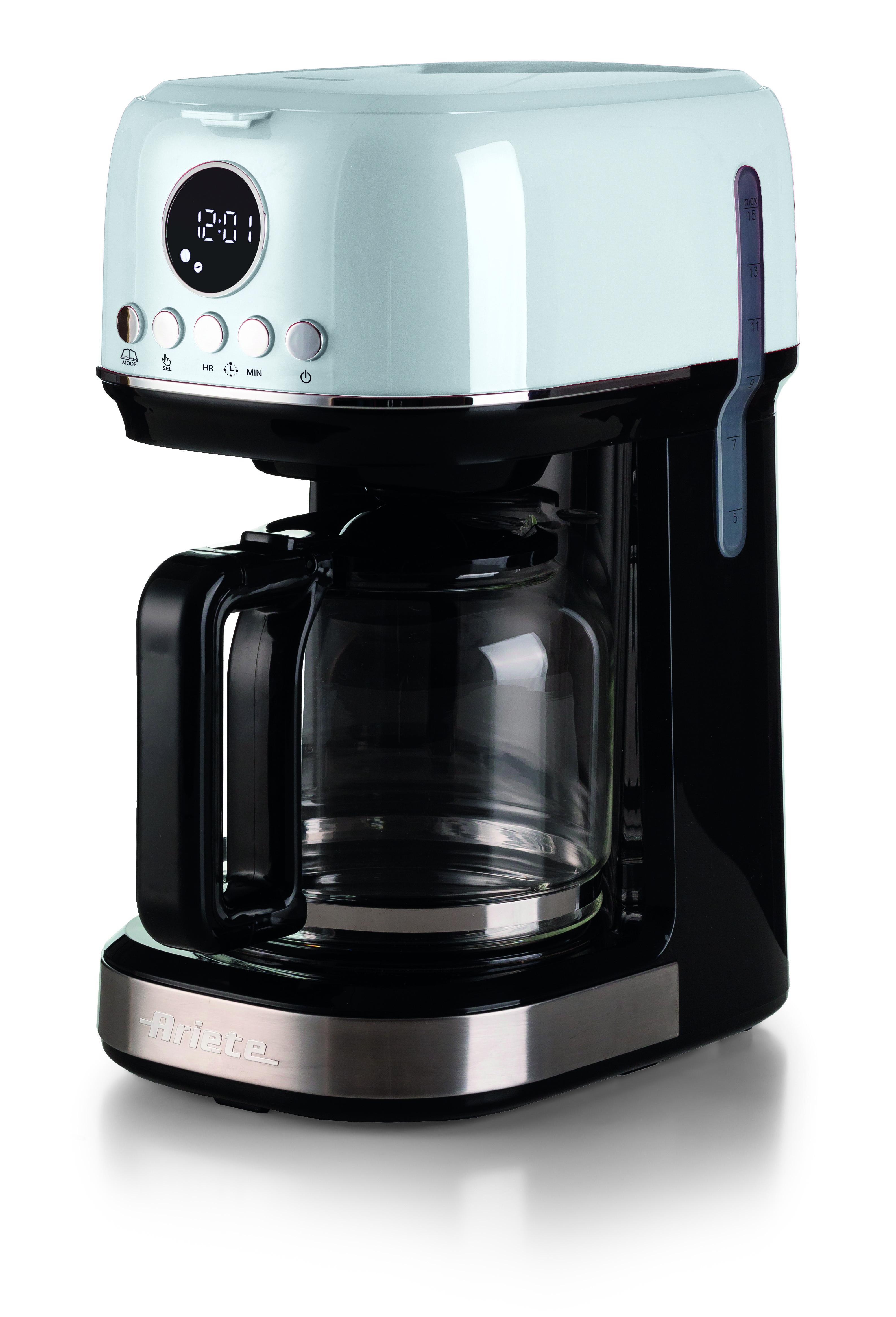 Ariete 1396 Macchina da caffè con filtro Moderna Caffè americano Capacità fino a 15 tazze Base riscaldante Display LCD Filtr