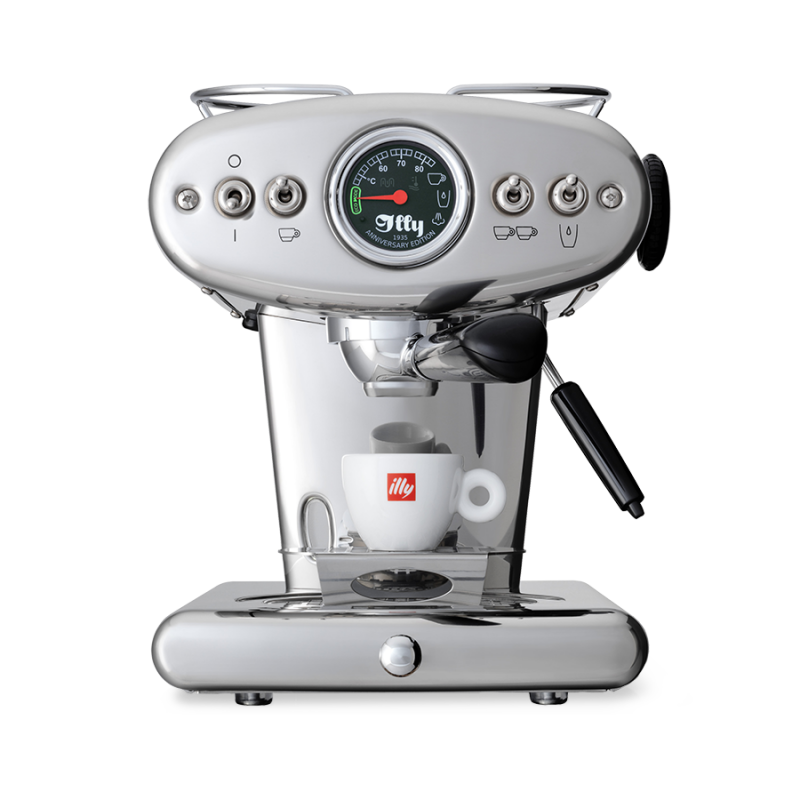 illy X1 Anniversary macchina per caffÃƒÂ¨ macinato e cialde E.S.E (acciaio inox)