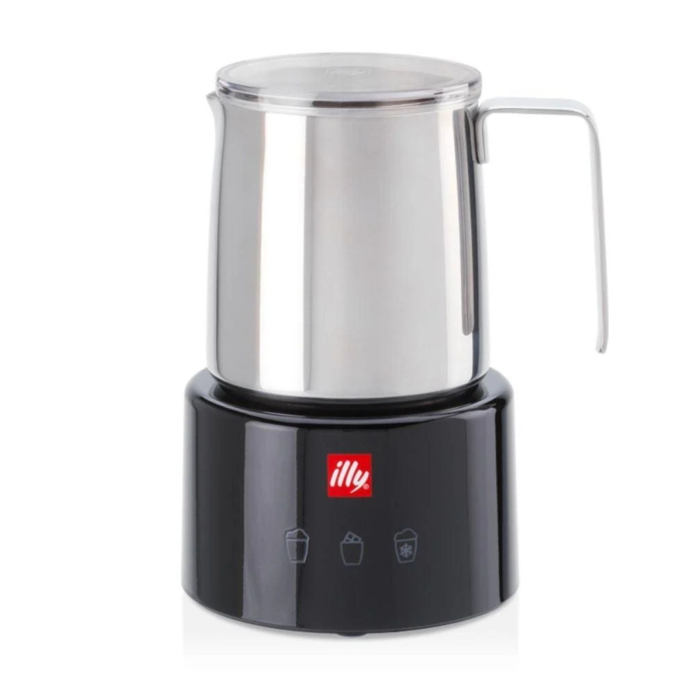 Montalatte illy acciaio inox/nero di Piero Lissoni