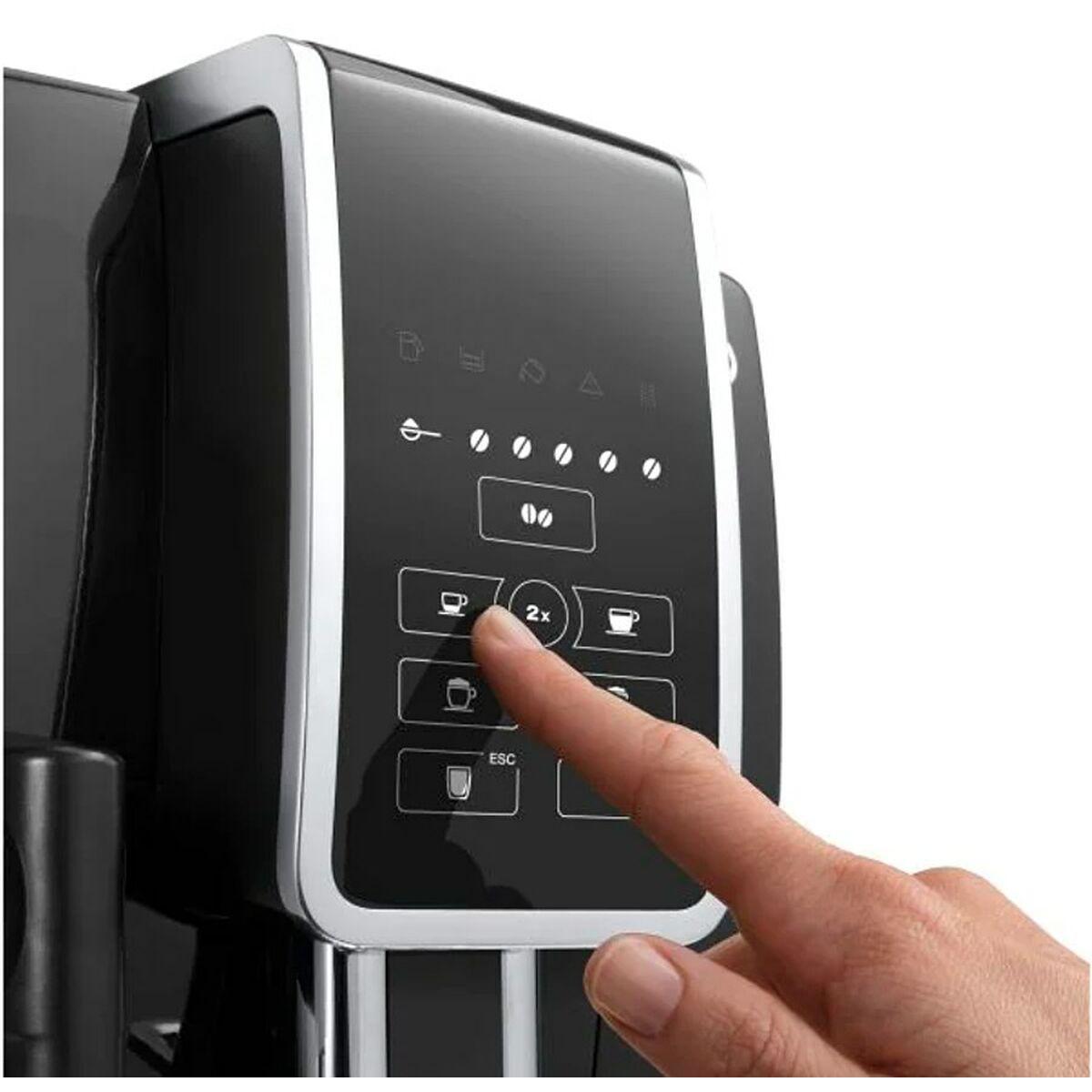 Leistung 1450W 15bar System Gemahlener Kaffee Kaffeebohnen Extras doppelter hhenverstellbarer Getrnkeauslauf 2-Tassen-Funktio