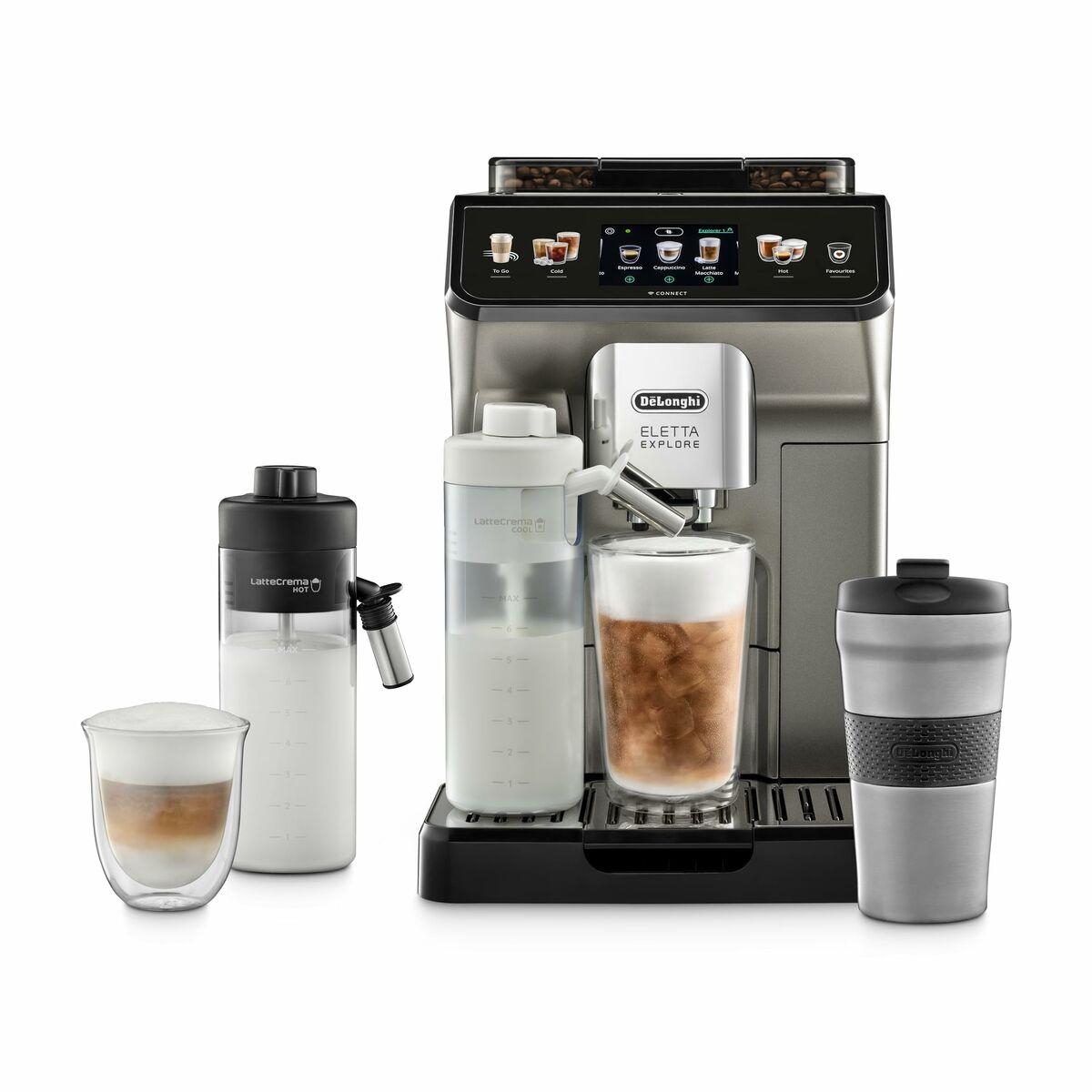 Leistung 1450W 19bar Extras Touch-Bedienung hhenverstellbarer Getrnkeauslauf Abschaltautomatik abnehmbarer Wassertank Wasserfi