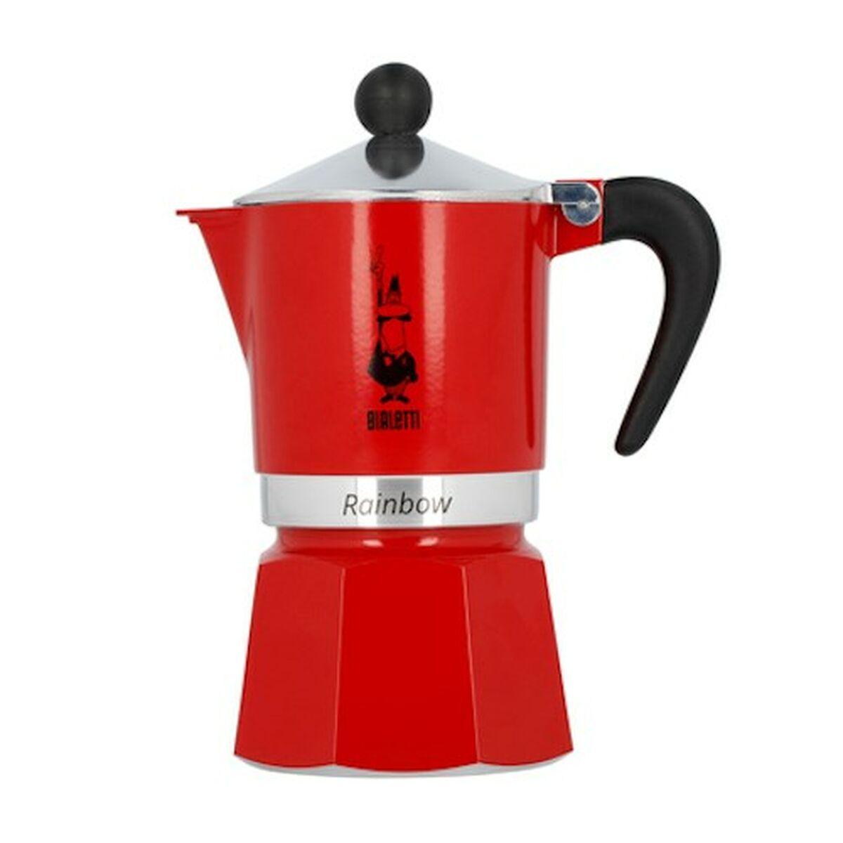 Caffettiera espresso Bialetti Rainbow 6 tazze rossa