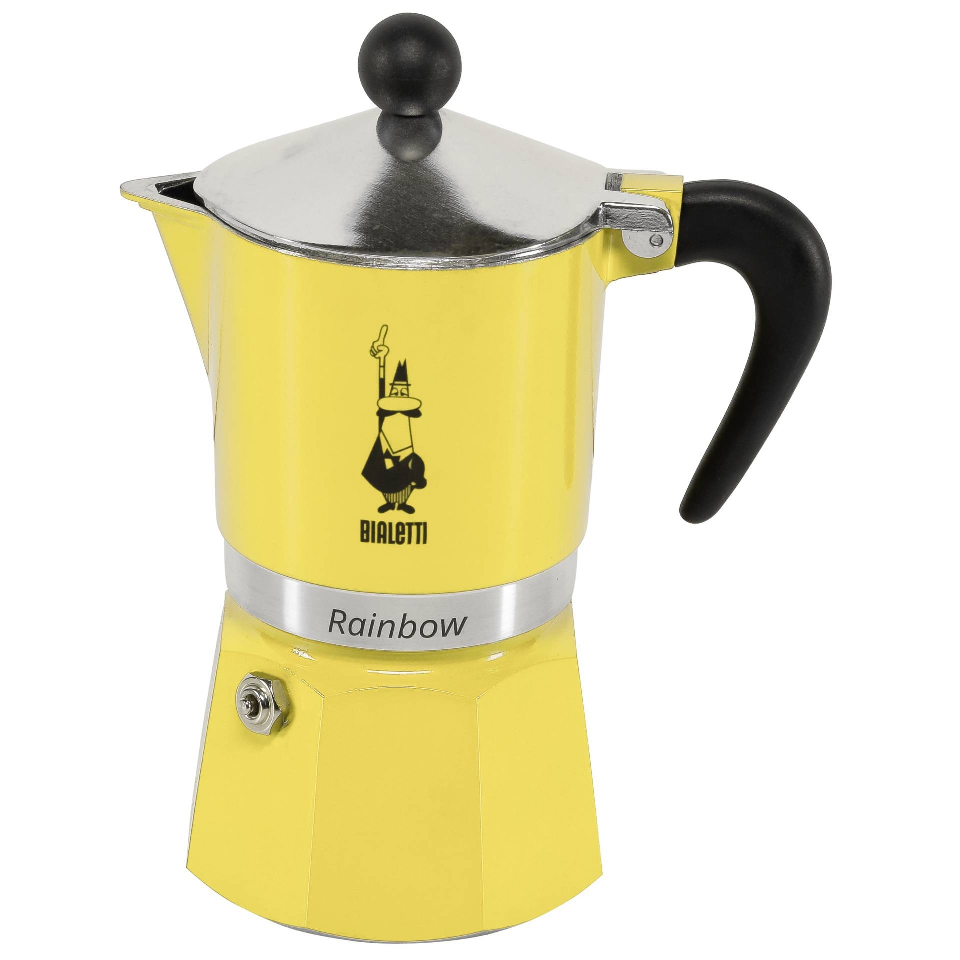 Caffettiera espresso Bialetti Rainbow 3 tazze gialla