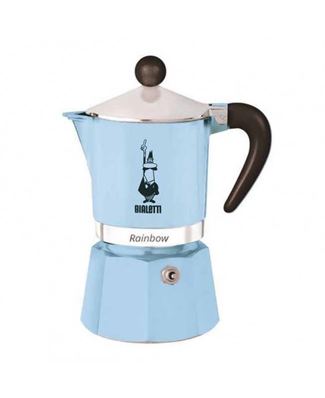 Caffettiera espresso Bialetti Rainbow 1 tazza azzurra