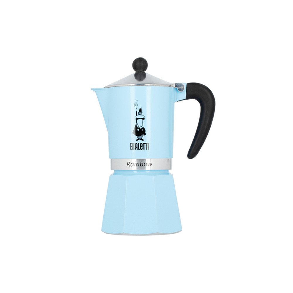 Caffettiera espresso Bialetti Rainbow 6 tazze azzurra
