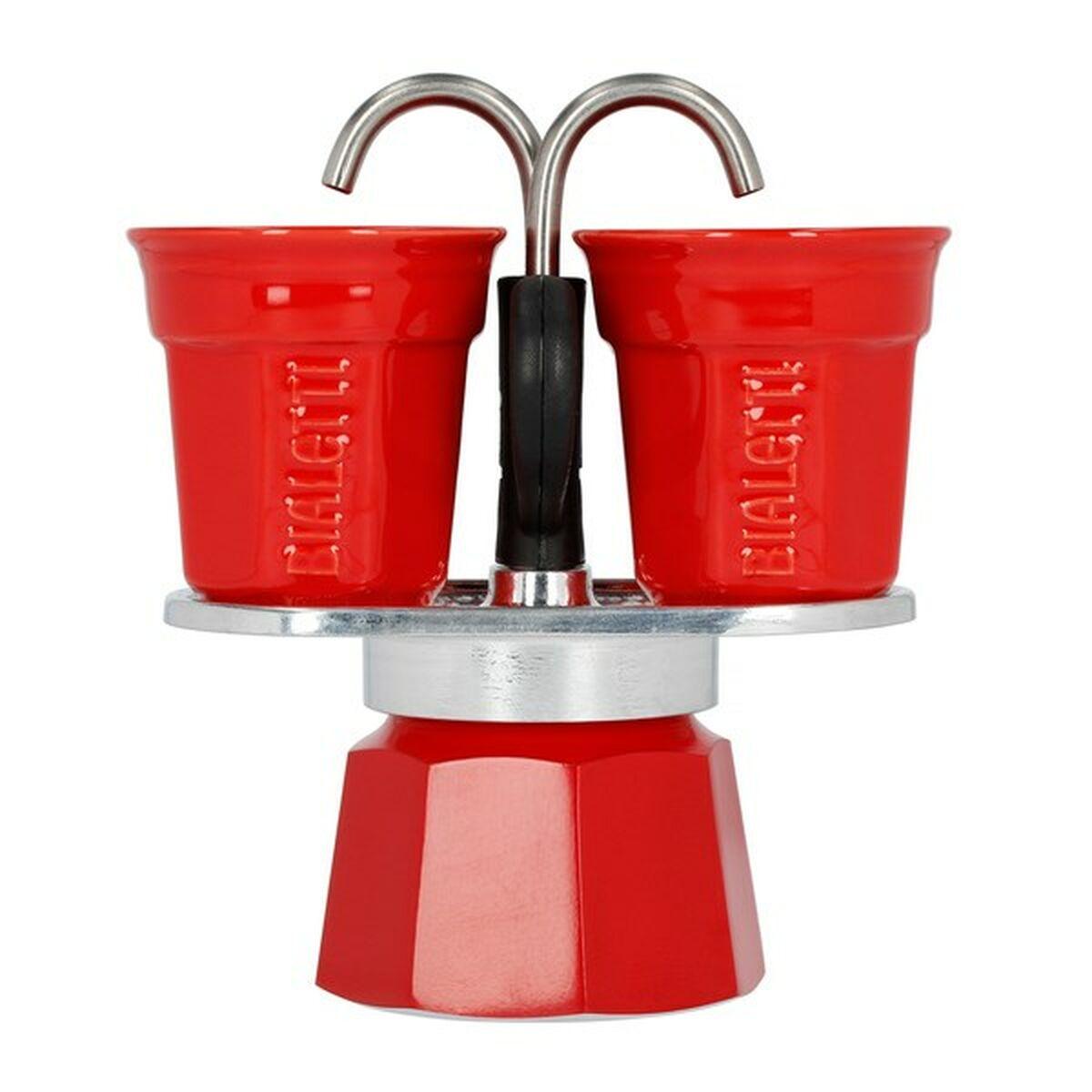 Set caffettiera espresso Bialetti Mini Express rosso + 2 tazzine da caffÃƒÂ¨ espresso